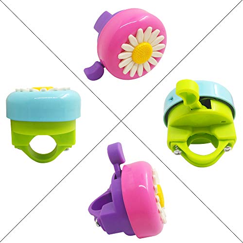 SENHAI 2 campanas de bicicleta para niños, accesorios para campana de bicicleta para niños pequeños, anillo de bicicleta, alerta de tono de llamada para niños y niñas