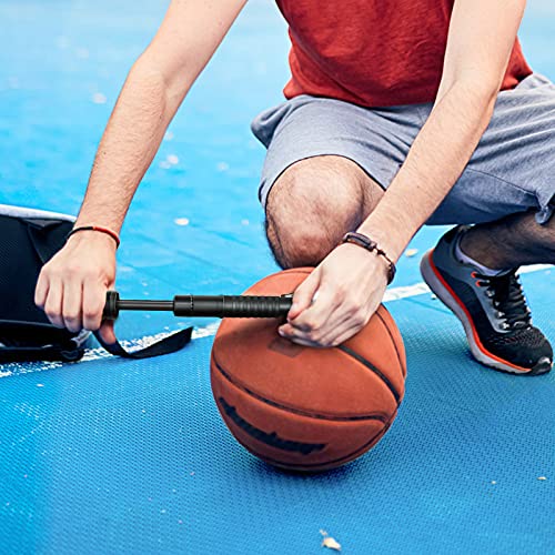 Senston Bomba de fútbol portátil, Deporte Bomba con Aguja y Boquilla, Bomba de Inflado Universal para Baloncesto, Fútbol, Voleibol