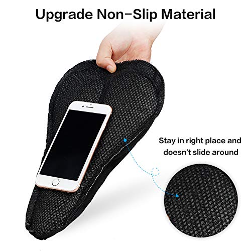 Senston Funda para sillín de Bicicleta, Funda de cojín para Asiento de Bicicleta para Hombres y Mujer, Cubierta de Almohadilla de Bicicleta de Gel Extra cómoda