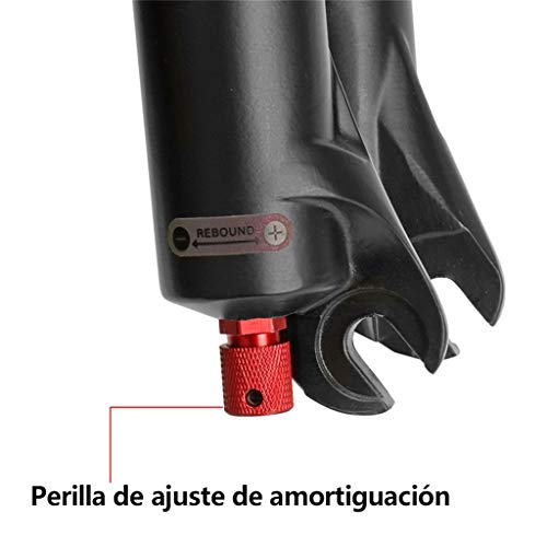 Sentarse ZZQ- MTB Horquilla De Suspensión Bicicleta Horquilla Delantera Amortiguación Ajustable Horquilla De Aire De Duraderas Accesorios De Bicicleta 26/27.5/29 Pulgadas