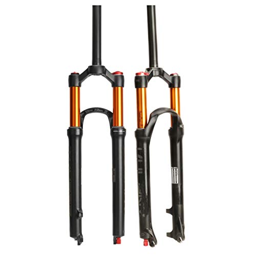 Sentarse ZZQ- MTB Horquilla De Suspensión Bicicleta Horquilla Delantera Amortiguación Ajustable Horquilla De Aire De Duraderas Accesorios De Bicicleta 26/27.5/29 Pulgadas