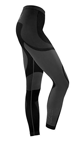 Sesto Senso® Pantalón Térmico Mujer Ropa Interior Térmica Funcional Calzoncillos Largos Leggins Termo Activo (M, Gris)