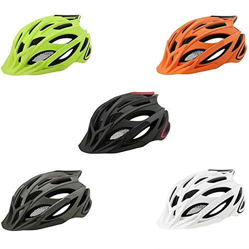 SFBBBO Casco Bicicleta Casco de Ciclismo XC Casco de Bicicleta MTB Casco de Bicicleta Luz Trasera integrada   Cascos de montaña de Carretera Gorra de Seguridad M Gris Titanio