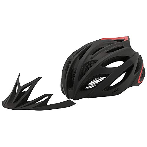 SFBBBO Casco Bicicleta Casco de Ciclismo XC Casco de Bicicleta MTB Casco de Bicicleta Luz Trasera integrada   Cascos de montaña de Carretera Gorra de Seguridad M Gris Titanio