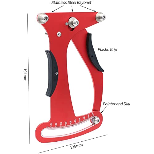 SFZGKTE Medidor de tensión de radios de Bicicleta - Medidor de tensión de radios de Rueda Herramienta de reparación de Ruedas de Bicicleta Herramienta de medición de Ajuste de corrección Herramienta