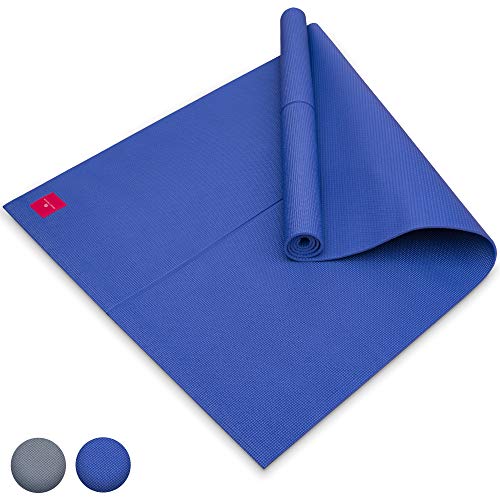 SHANTI NATION - Shanti Mat XXL - Estera para Yoga Extra Grande - 200 * 100 * 0.6 cm - amistosa con el Ambiente - marcación de alineación - Midnight