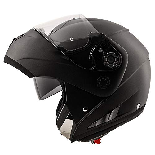 Shark, casco moto modulare Openline negro mate, L