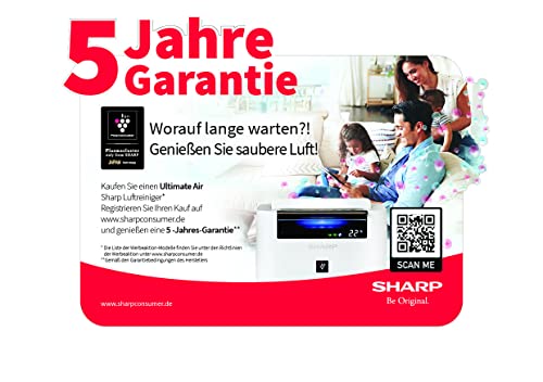 Sharp UA-HG60E-L Purificador aire con tecnología Plasmacluster-Ion, modo inteligente, humificador. 3niveles de filtro: prefiltro, olores y HEPA. sensor olor, polvo, humedad y temperatura. Hasta 48m2