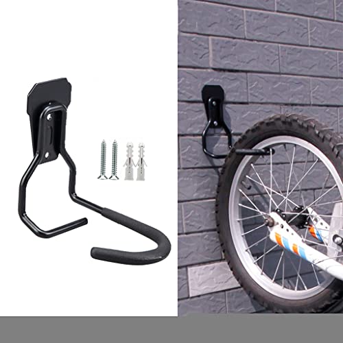 Sharplace 2X Colgador de Gancho para Bicicleta Negro, Resistente, Ganchos Techo del Garaje Y La Pared, Almacenamiento de Bicicletas Y Colgar