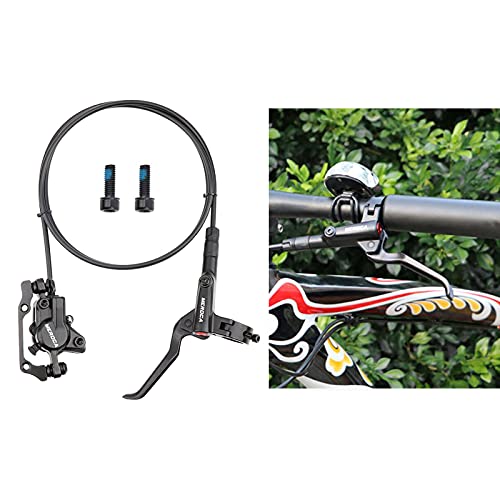 Sharplace Juego de Freno de Disco hidráulico MTB para Bicicleta de Carretera de montaña, Bicicleta eléctrica, Bicicleta de Grasa, el Mejor Kit de actualización - Freno de Disco Trasero