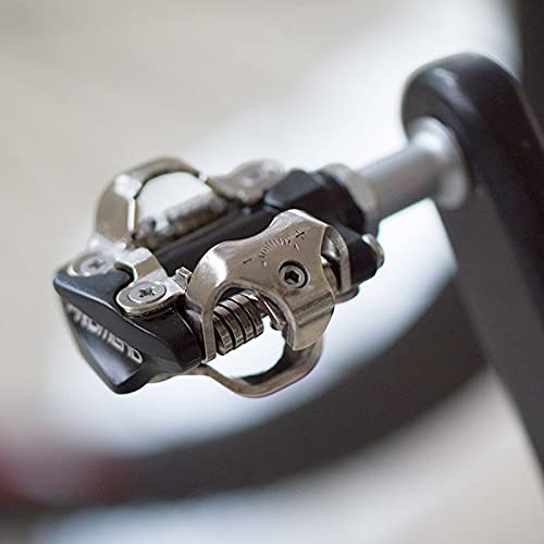 Sharplace Pedales Automáticos Sellados para Bicicleta de Montaña MTB Compatibles con Tacos Tipo SPD Zapatos de MTB - Enganche Fácil