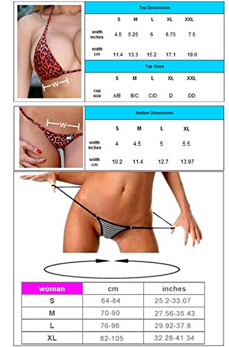 SHERRYLO Mini Micro Bikini bañador Mujer Playa Tanga Traje de baño de Playa Sexy Beach Bikini Set Color Sólido