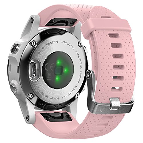 Shieranlee Compatible para Fenix 5S/Fenix 5S Plus Correa,Correa de Repuesto de Silicona de 20mm para Garmin Fenix 5S/Fenix 5S Plus/Fenix 6S/Fenix 6S Pro Smartwatch