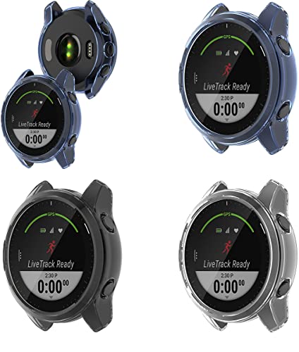 Shieranlee Estuches compatibles con Garmin Forerunner 945 LTE Coque Protector de Pantalla TPU Armor Shell Estuche Protector para Garmin Forerunner 945 LTE Smartwatch