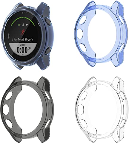 Shieranlee Estuches compatibles con Garmin Forerunner 945 LTE Coque Protector de Pantalla TPU Armor Shell Estuche Protector para Garmin Forerunner 945 LTE Smartwatch