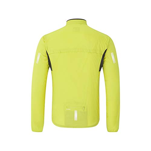 SHIMANO Compact Windbreaker 2021 - Chaqueta cortavientos para hombre, talla XXL, color amarillo neón