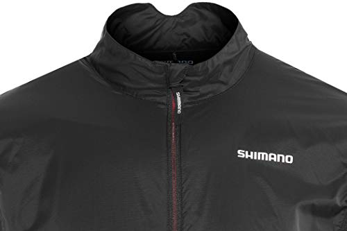 SHIMANO Cortavientos SH Compact, Hombre, Negro, 2XL