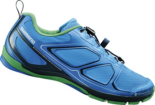 SHIMANO E-SHCT71B - Zapatillas de Ciclismo de sintético para Mujer Azul Blau (Blue) Talla:39 UE