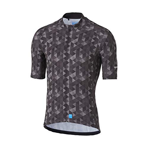 SHIMANO Maillot M/C SH Team, Hombre, Negro, S