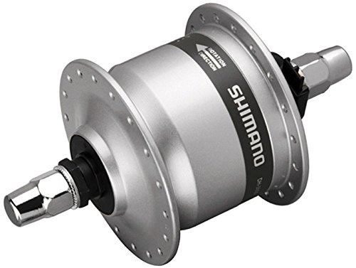 Shimano Nexus DH3N31ASG - Buje Dinamo 6Velocidades 3W. V-Brake Cierre Rápido/, color plata