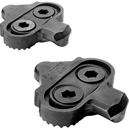 SHIMANO Pedales de MTB, M520, SPD, Negro + Calas, SPD, SM-SH51, sin Chapa (Juego)