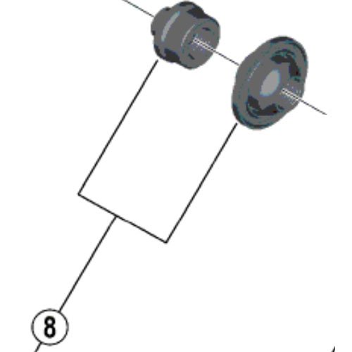 SHIMANO RS610 FH-5800 Cono, Plata, Talla Única