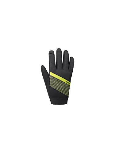 SHIMANO Wind Control Guantes de ciclismo para hombre, amarillo neón, talla M 2020