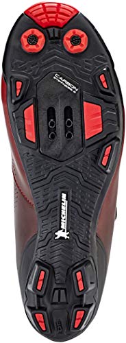 SHIMANO Zapatillas MTB XC701SR, Unisex Adulto, Rojo, 38 EU