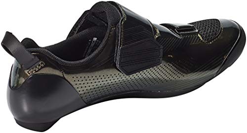 SHIMANO Zapatillas Tri TR901, Unisex Adulto, Negro Pearl, 45 EU