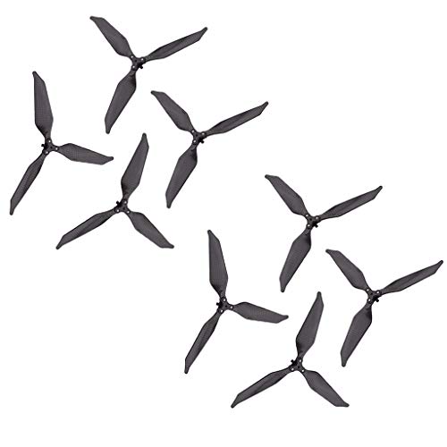 Shiwaki 8Pcs Hélices De Paleta De Fibra De Carbono Plegable De 3 Cuchillas para dji Mavic Pro Drone