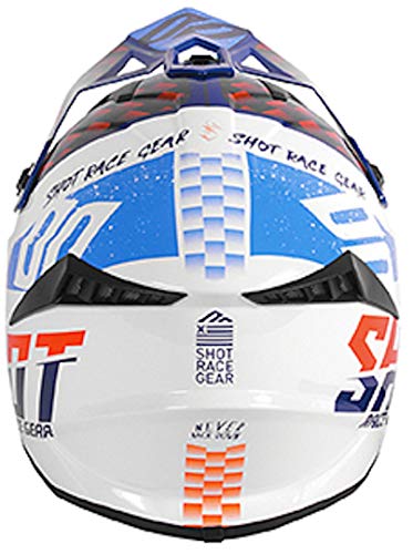 SHOT Lite Rush - Casco para adulto (talla S), color azul y naranja