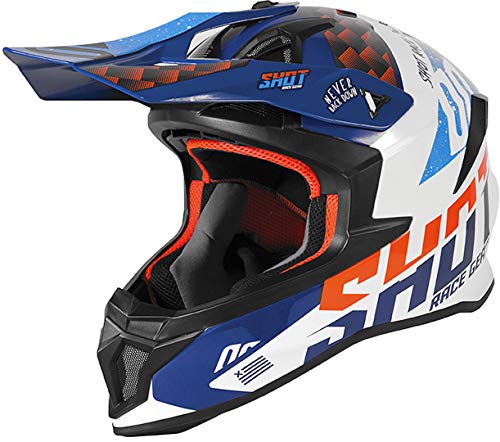 SHOT Lite Rush - Casco para adulto (talla S), color azul y naranja