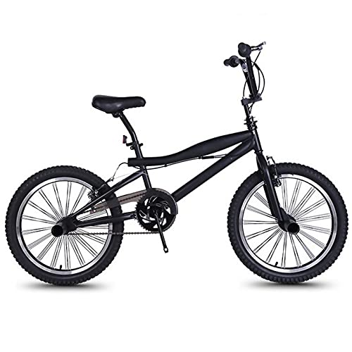 SHTST Pro Cruiser Retro Design BMX Bike, Velocidad Simple, Marco de Acero de Alto Carbono, Ruedas de 20 Pulgadas, Adecuado para niños, Adultos (Color : Black)