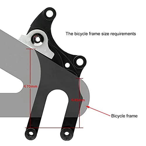 Sicerk Convertidor de Adaptador de Freno de Disco para Bicicleta, Fácil Instalación Adaptador de Freno de Disco de Bicicleta CNC Resistente de Aleación de Aluminio para Modificación de Bicicleta