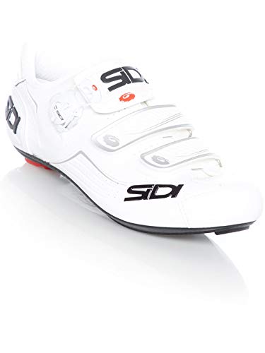 Sidi Alba - Zapatillas de ciclismo de carretera, color blanco y blanco (37 euros [US 4.5])