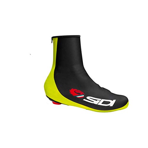 Sidi Cubre-Zapatillas Fluo T.41-43 Cubrezapatillas, Adultos Unisex, Negro/Amarillo (Multicolor)