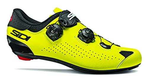 Sidi Genius 10 - Zapatillas Deportivas para Hombre, Color Negro y Amarillo neón, Talla 43