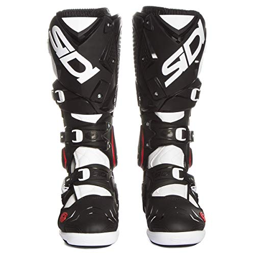 Sidi Sidi Crossfire 2 SRS Botas para Motocicleta, Negro/Blanco, 44