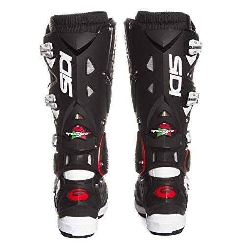 Sidi Sidi Crossfire 2 SRS Botas para Motocicleta, Negro/Blanco, 44