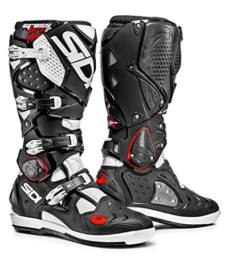 Sidi Sidi Crossfire 2 SRS Botas para Motocicleta, Negro/Blanco, 44