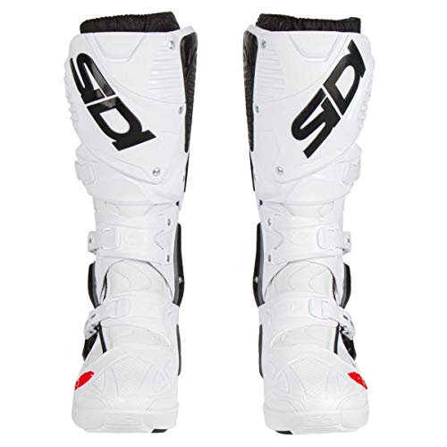 Sidi Sidi Crossfire 3 SRS Botas para Motocicleta, Blanco, 42