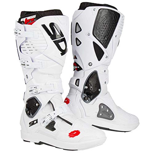 Sidi Sidi Crossfire 3 SRS Botas para Motocicleta, Blanco, 42