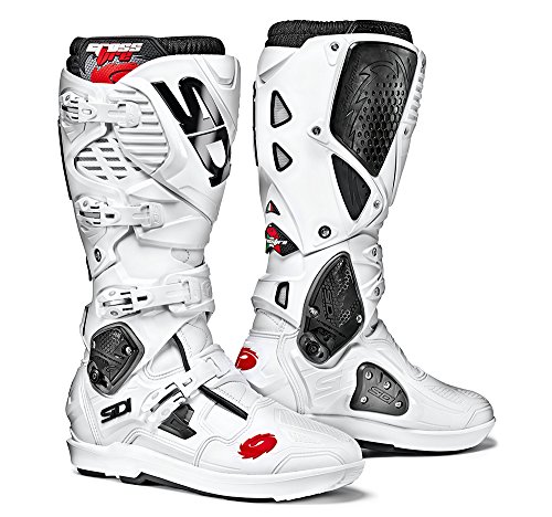 Sidi Sidi Crossfire 3 SRS Botas para Motocicleta, Blanco, 42