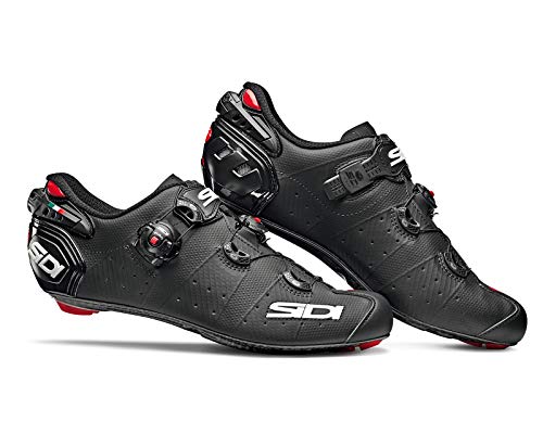SIDI Wire 2 Matt Carbon - Zapatillas de Ciclismo para Hombre, Color Negro Mate, Talla 39,5