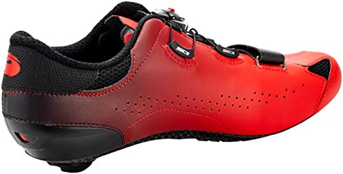 Sidi Zapatilla Sixty, Unisex Adulto, Negro/Rojo, 46 EU