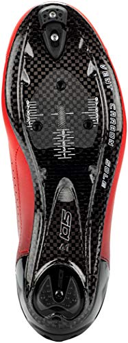 Sidi Zapatilla Sixty, Unisex Adulto, Negro/Rojo, 46 EU