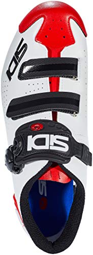 Sidi, Zapatillas de gimnasio Unisex adulto, White Black Red, 38 EU