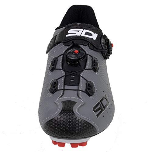 Sidi Zapatillas MTB Drako 2, Unisex Adulto, Gris Mate/Negro, 41 EU