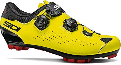 Sidi Zapatillas MTB Eagle 10, Unisex Adulto, AMARIL. Fluo/NEG, 47 EU