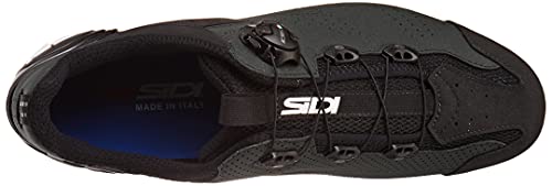 Sidi Zapatillas MTB Gravel, Unisex Adulto, Negro/Verde Oscuro, 40 EU